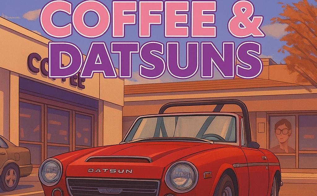 Coffee and Datsuns Car Meet partial flyer 2026